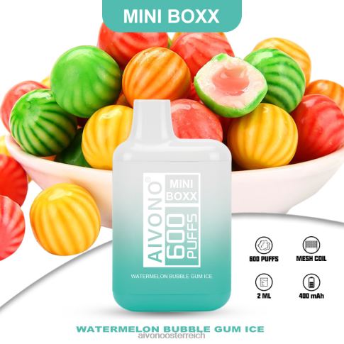 Aivono AIM MINI BOXX 600 Wassermelonen-Kaugummieis N8240235 | Aivono Österreich